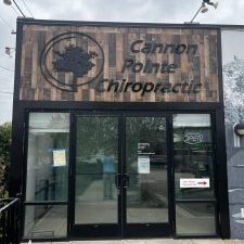 New Office: Cannon Pointe Chiropractic clinic entrance with signage.